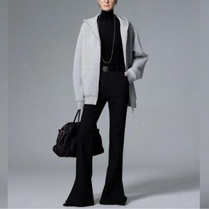 Thornsaura oversized double zip sweatshirt hoodie jacket S